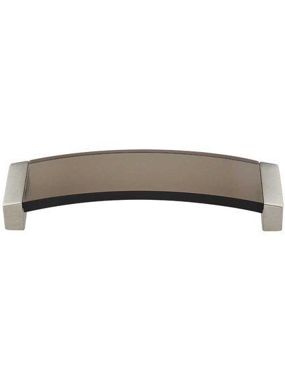 Positano Smoke Acrylic Arched Pull - 5 inch Center-to-Center.